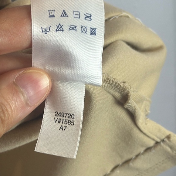 Lands' End 100% Cotton Cream 3/4 Sleeve Top with Beaded Details Size 14-16 - Picture 9 of 13